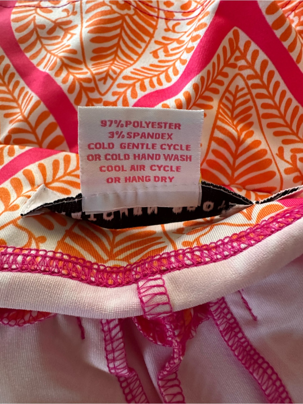 Gretchen Scott Arabesque Skippy Skort Pink Orange Jersey Golf Tennis L - Picture 5 of 7